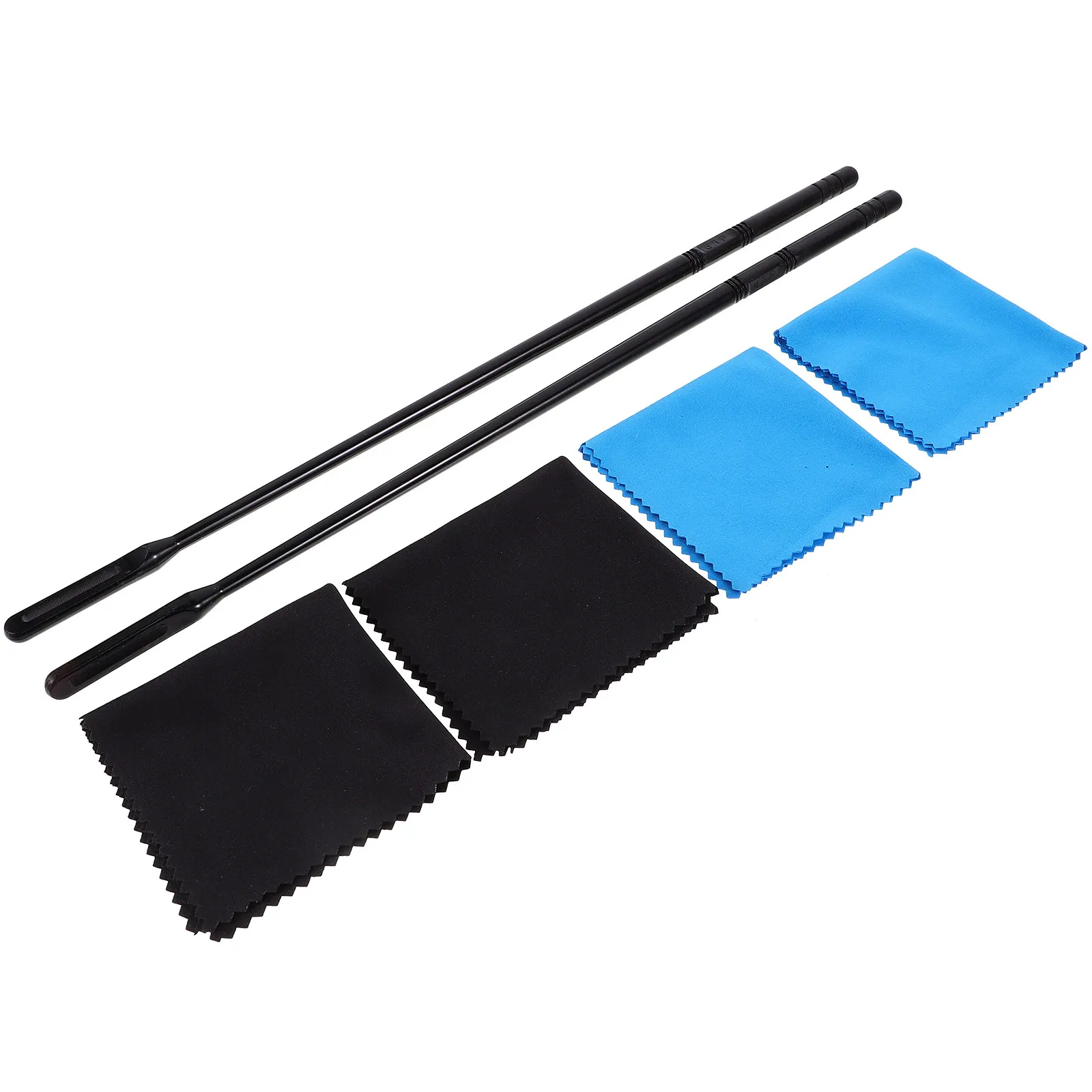 1Set Flute Cleaning Rod Cloth Combination Soft Lightweight Swab Kit Effective Instrument Cleaning Tools Professional Set