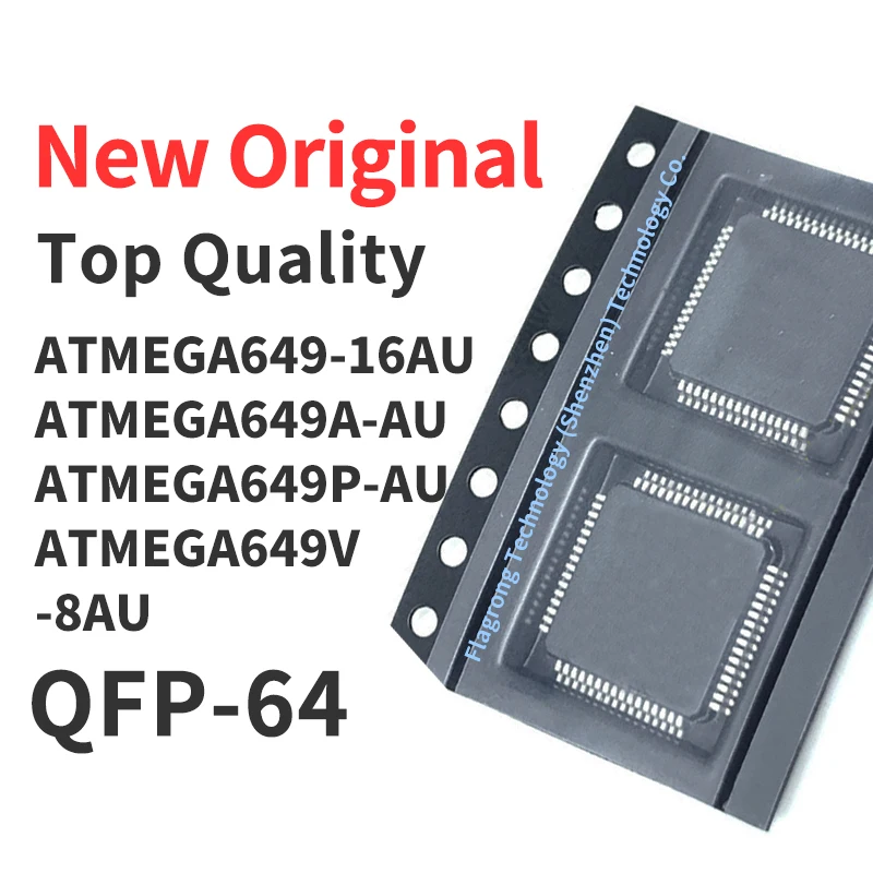 (1 Pcs) ATMEGA649-16AU ATMEGA649A-AU ATMEGA649P-AU ATMEGA649V -8AU QFP-64 Chip IC New Original