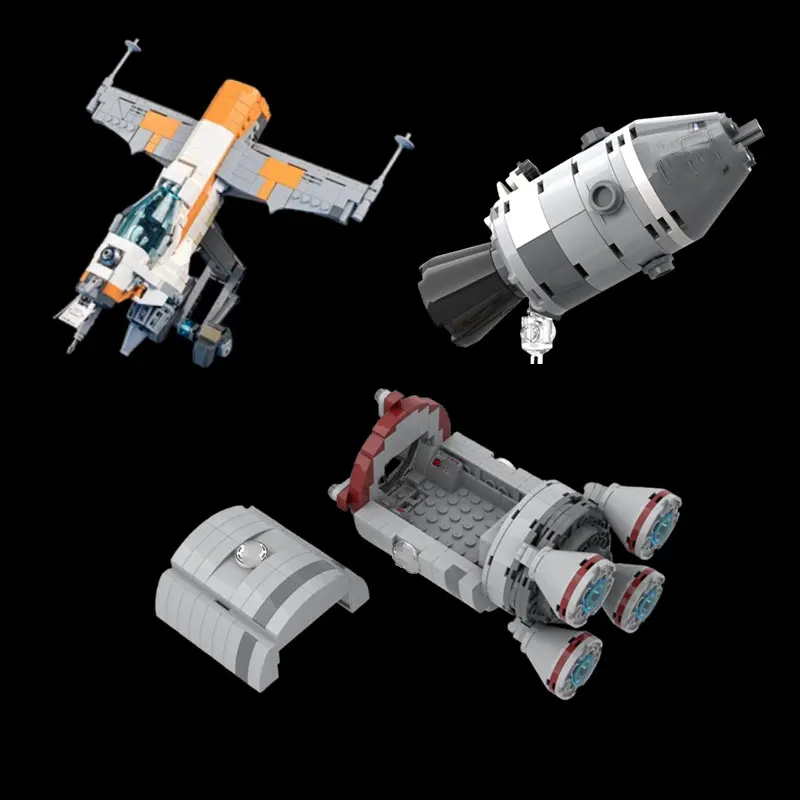 

Small particle assembly building blocks MOC-130037 679pcs air plane building toy model gift boy DIY ornaments