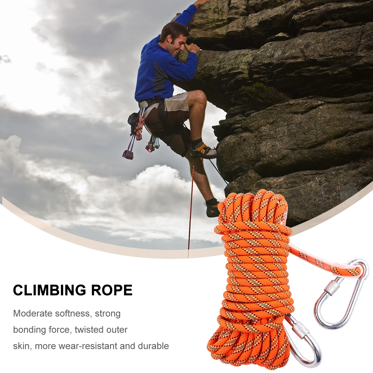 

Versatile High Strength Polyester Safety Rope Climbing Gear Waterproof Climbing Accessories