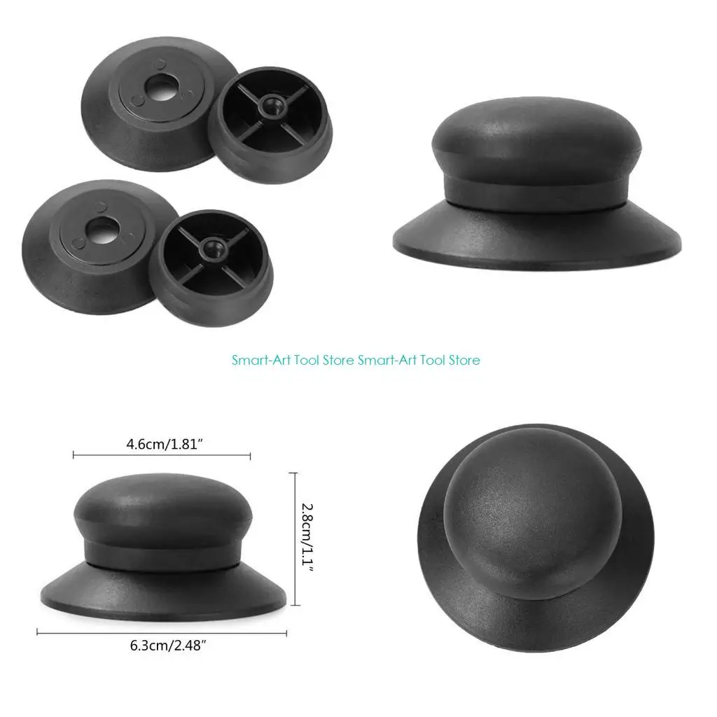 E1PB Set of 2 Silicone Cover Caps Comfortable Grip Kitchen Tool Cooking Utensils Part