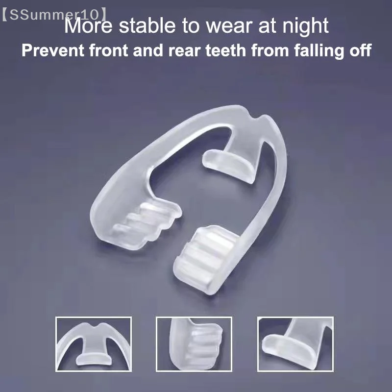 【SSummer10】1/5pcs Bruxism Sleep Mouth Guard - Dental Teeth Protector Clenching Splint Alignment Trainer Sleep Aid Tools【SS】