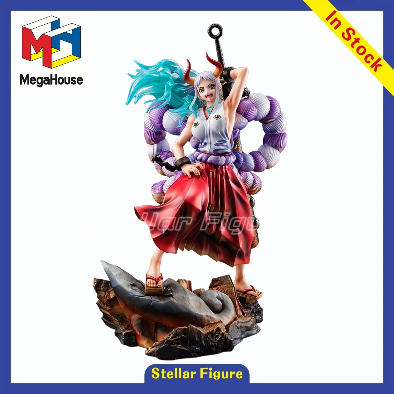 

【SF】В наличии: Коллекционная фигурка MegaHouse Portrait of Pirates Maximum ONE PIECE YAMATO, модель для подарка