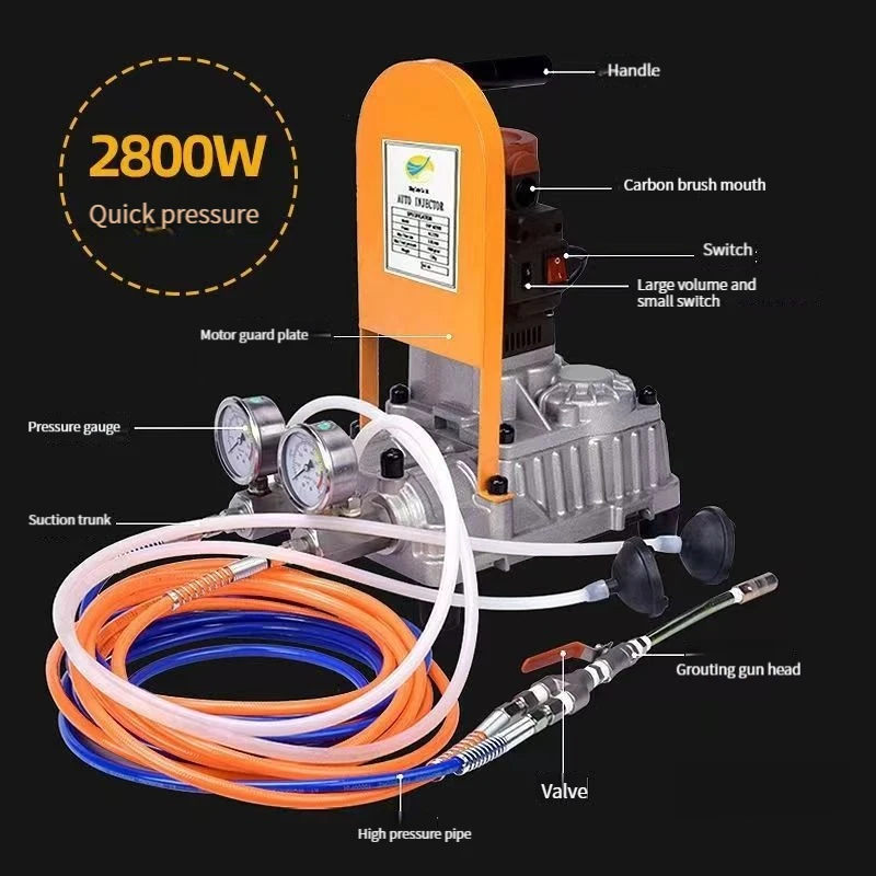 Concrete Repair Waterproof Grouting 2800W Multifunctional Water Curing Special Grouting Machine Material Grouting Pump