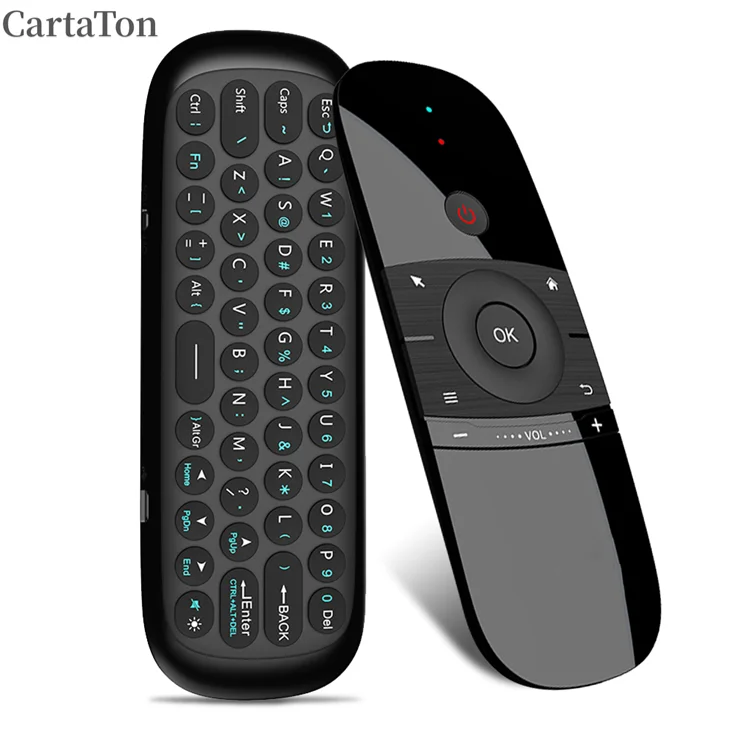 W1 Air Mouse 2.4G Wireless Keyboard and Mouse With Gyro Sensing Games Remote Control for Android TV Box