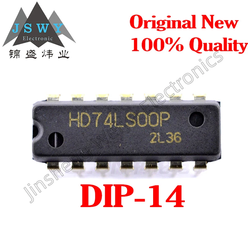 1~50PCS SN74LS00N HD74LS00P 74LS00 Direct Plug DIP14 Logic Gates and Inverters Brand New In Stock