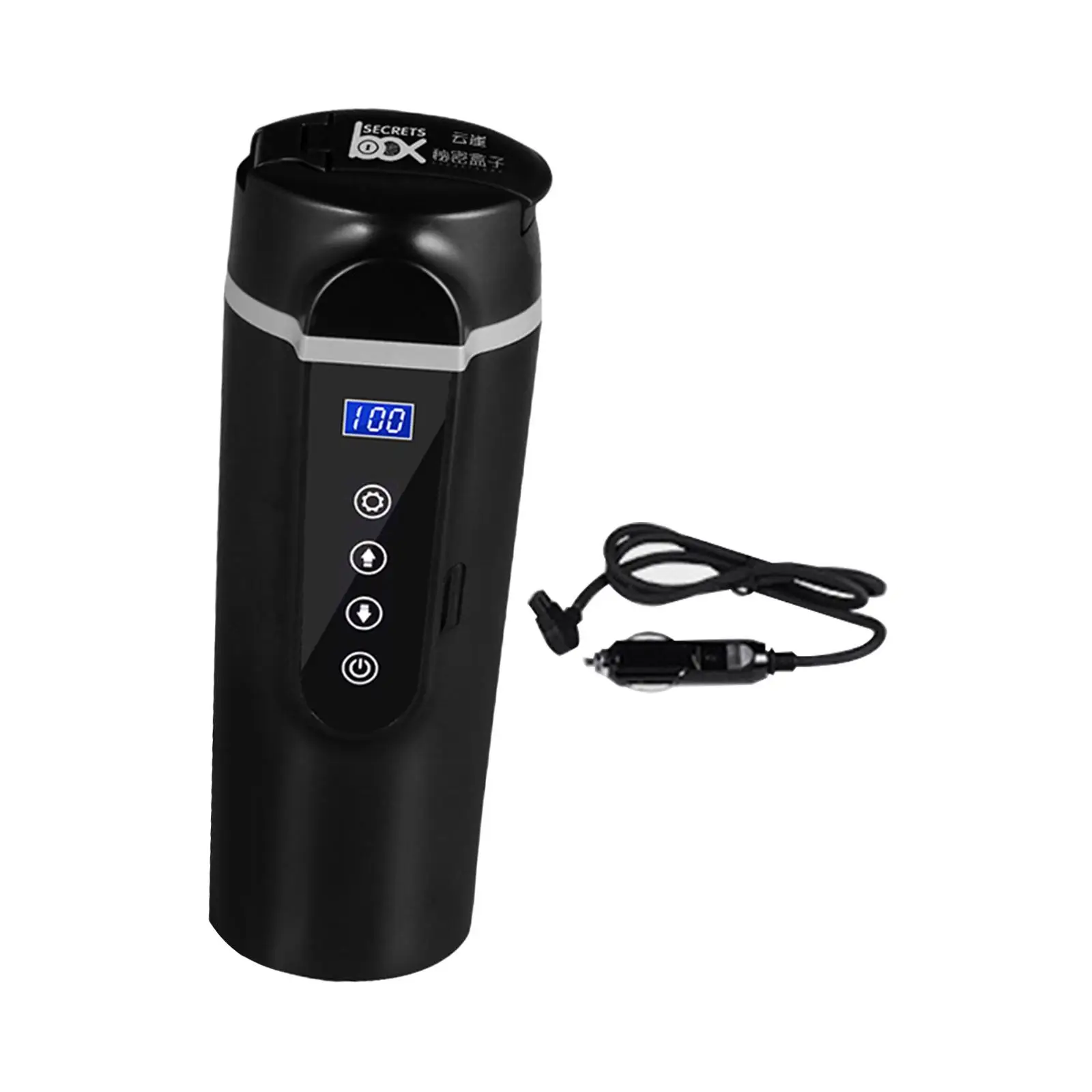 Travel Coffee Mug Leakproof Electric Kettle for Auto Car Vehicles Airplane