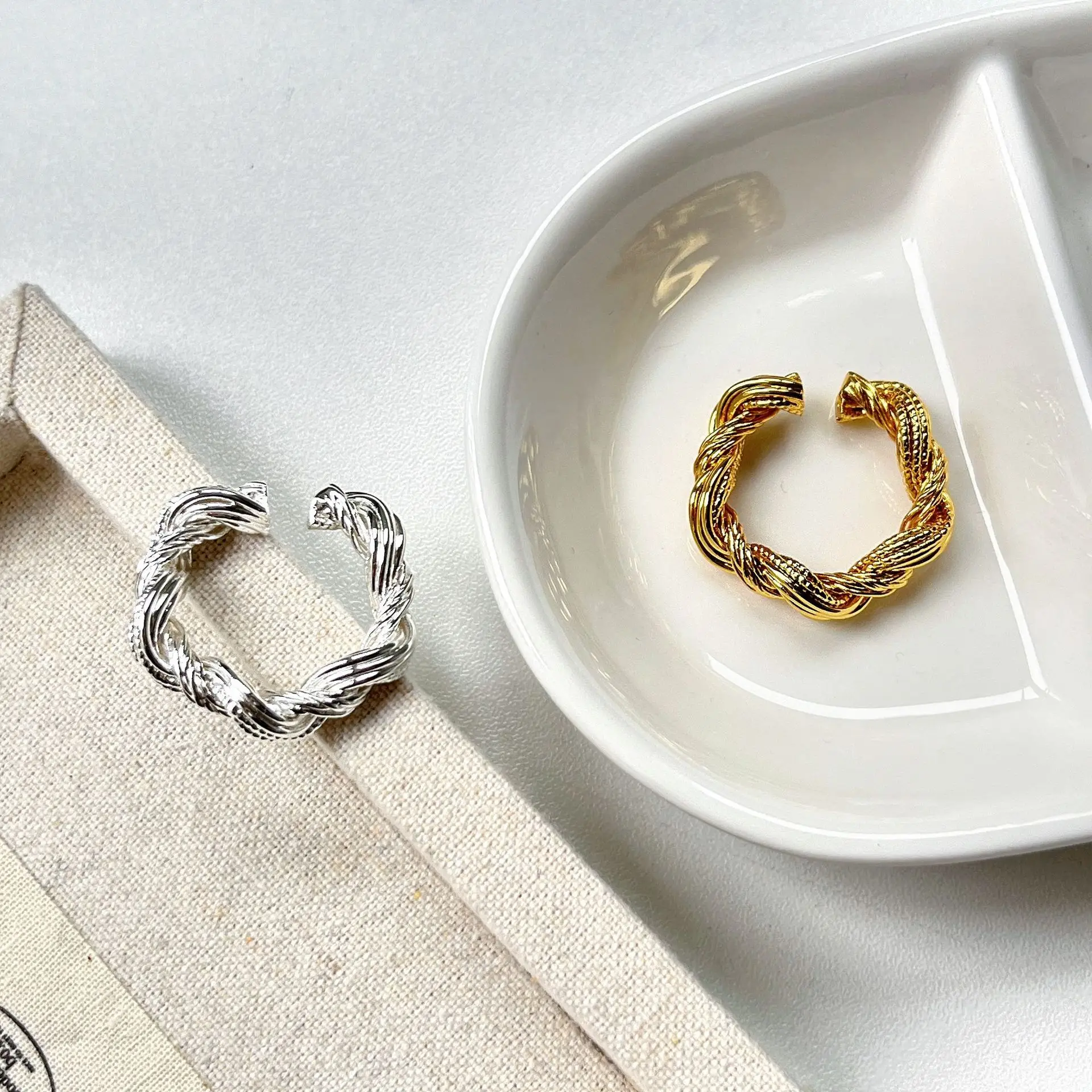 

Кольцо из стерлингового серебра 925 пробы с открытым пальцем, скрученные линии, стиль панк, нерегулярные для женщин, ювелирные изделия, подарок, Прямая поставка, оптовая продажа