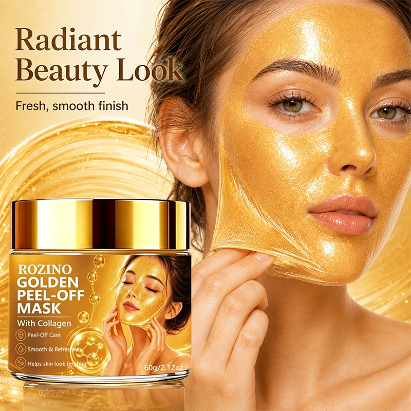 Rozino 24K Gold Peel-Off Mask  - Luxury Gold Skincare review and price