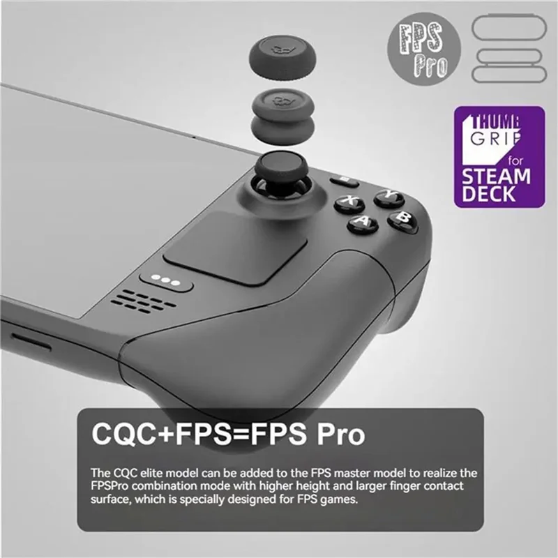 A19E-6PCS polegar vara aperto tampa capa para rog aliado/steam deck joystick boné fps/tps silicone antiderrapante polegar caso