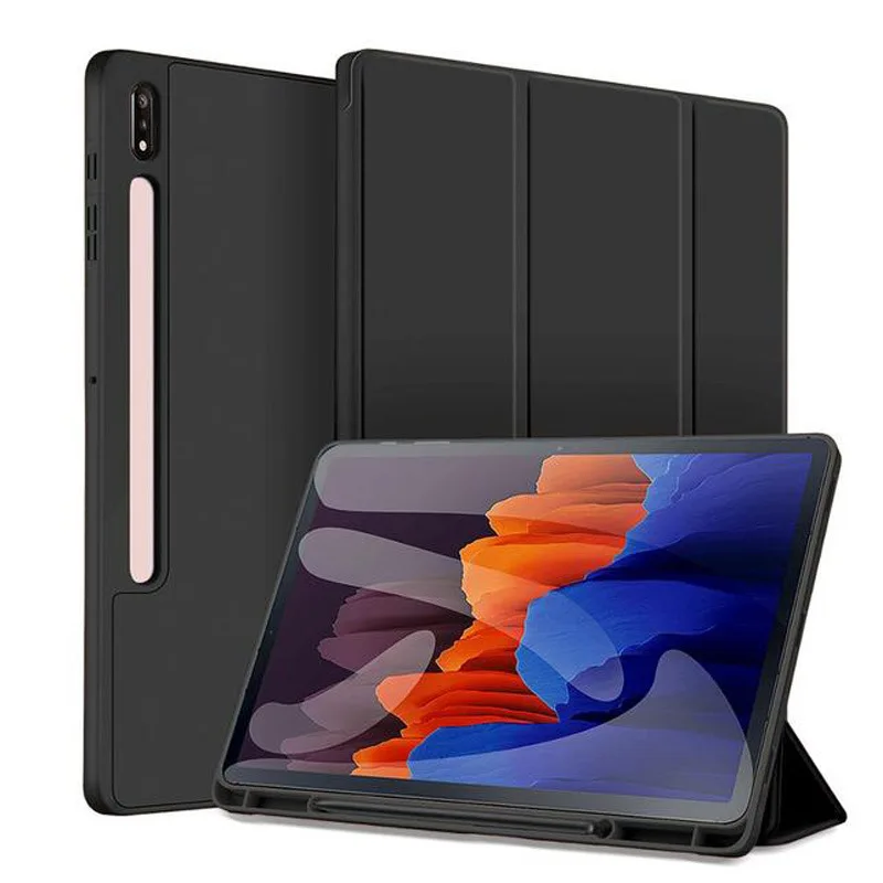 Inteligentne etui do Samsung Galaxy Tab A11 PLUS 11 S8 S7 A9 8.7  S10 S11 11 S10 LITE S9 FE 10.9 S6 10.5 Funda Galaxy Tab S10 s7 S8 S9 FE Plus 12.4 13.1 z pokrywą na długopis