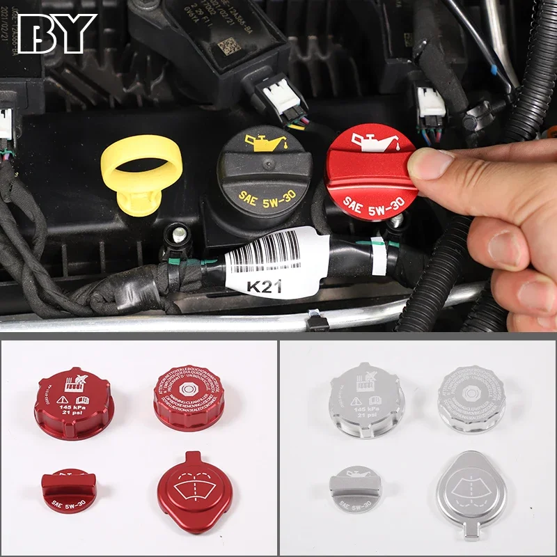 

Car Tank Cap / Bottle Cap / Oil Cap Protector For Ford Maverick 2022 Engine Aluminum Alloy Oil Filler Cap Accessories