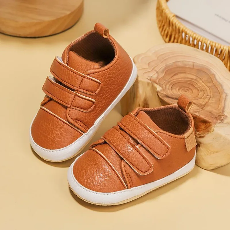 A Pair of Classic Soft and Comfortable Rubber Soled Anti Slip Baby Sports Shoes image 5