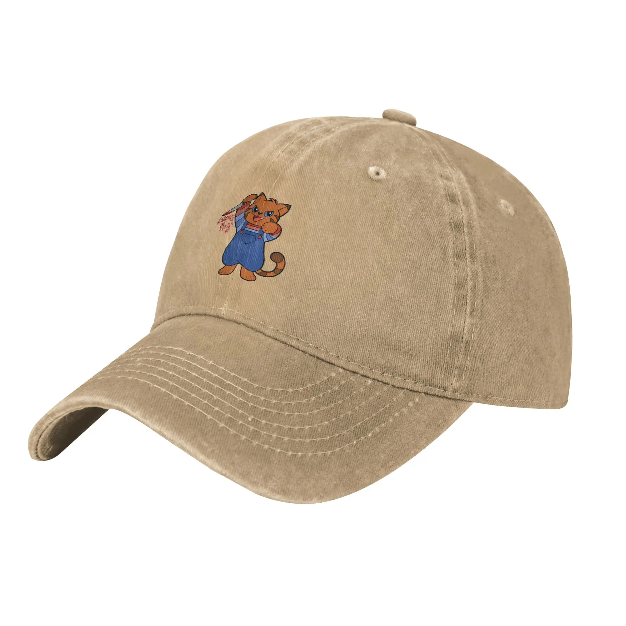 Kitty Chucky (w  Text) Fashion Baseball Cap  Dad Hat Cap Male  Hiking Cap Male