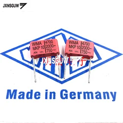 10Pcs Wima 15Mm MKP10 1000PF 1500PF 2200PF 10NF 15NF 16NF 27NF 120NF 270NF 180NF 8200PF 2000V 1600V 1000V 630V 400V 250V 160V