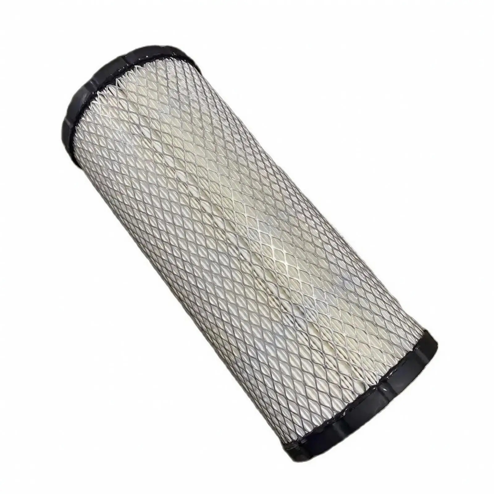 Engine Air Cleaner Cylindrical Air Strainer for Trail UTV Aluminum Alloy Housing Pleated Paper Core Black Rims Compatible