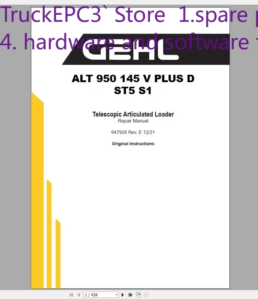

TruckEPC3 GEHL Machinery Heavy Equipment 4.89 GB PDF 2022 Service Manuals, Hydraulic & Electrical Schematic DVD