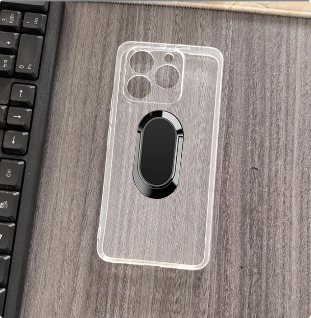 Для Cubot Note 60 7,2 дюйма 2025 Cubot Note 60 Note60 задний кольцевой держатель-кронштейн чехол для телефона Мягкий силиконовый чехол из ТПУ