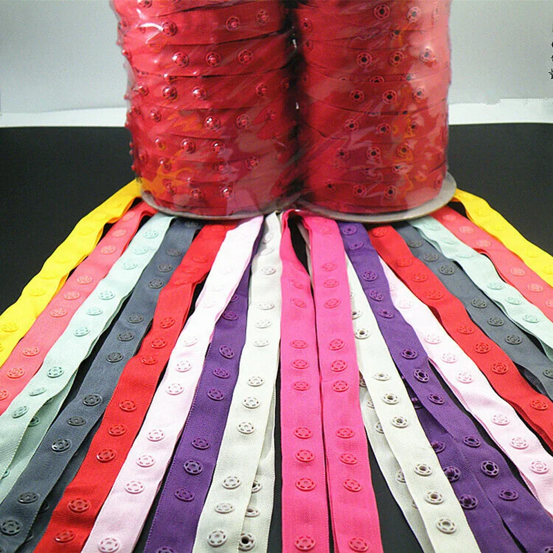 3 Meter Resin Snap Buttons Round Plastic Press Stud Fasteners Snaps Belt Buckle For Baby Clothes Ribbon Garment Accessories