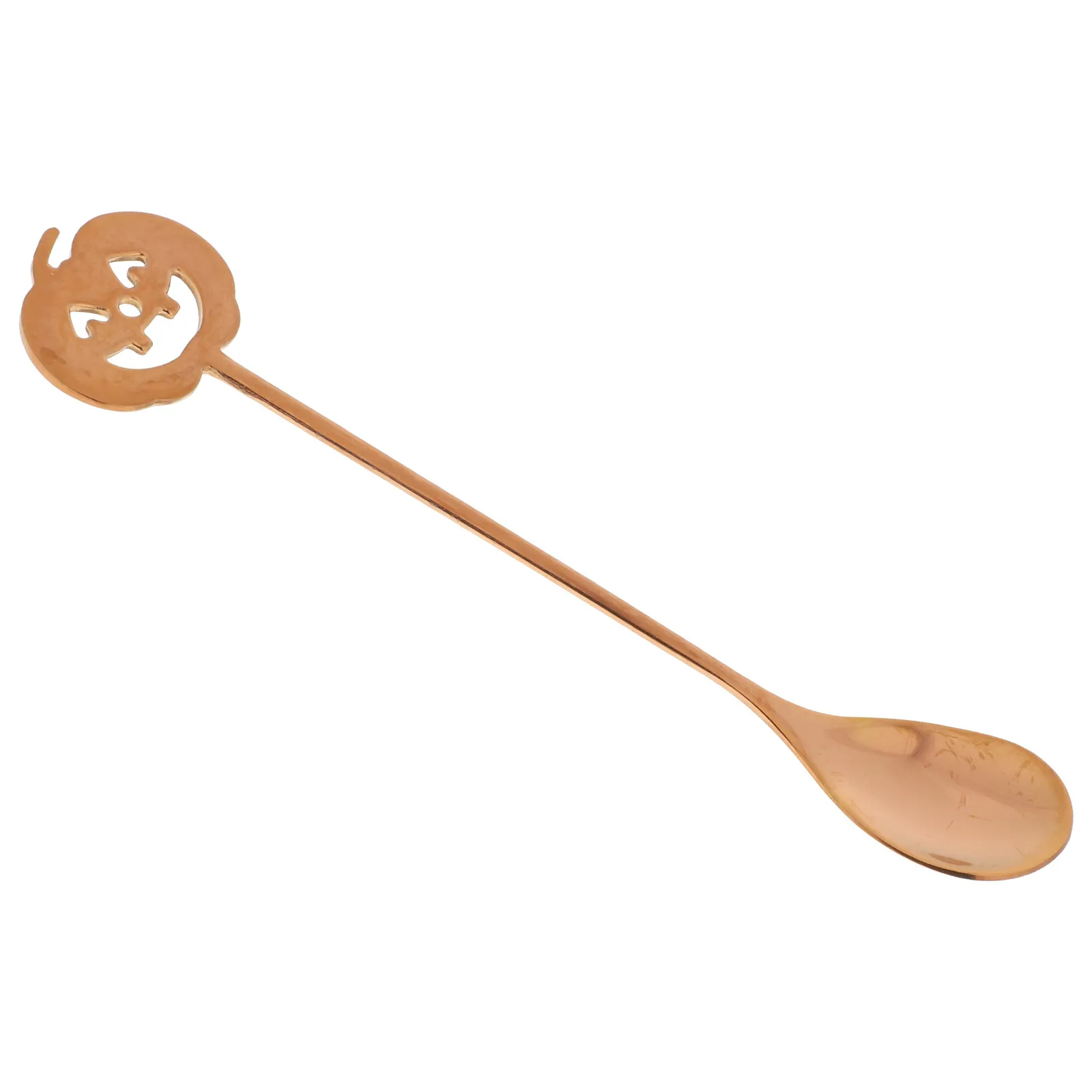 Stainless Steel Pumpkin Head Spoon Halloween Party Essential for Dessert Coffee Tea Stirring Pudding Ice Cream Tasting Small