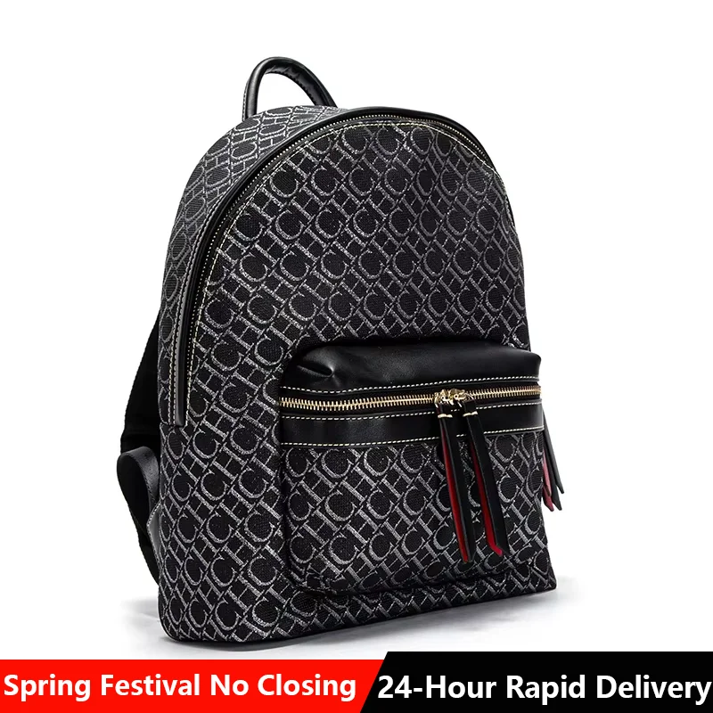 CH Ransel Merek Mewah Ransel Perjalanan Komuter Kapasitas Besar 2025 Ransel Penyimpanan Pembelajaran Siswa Uniseks Merek Tren Baru