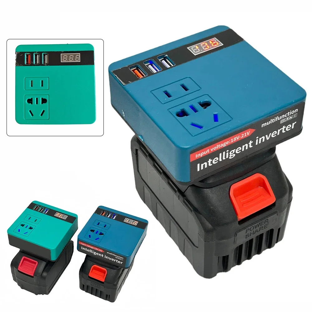 

1pc Inverter Intelligent Battery Lithium Battery Transformer With Current Display AC220V/DC5V/12V Dual Input Voltage Transformer