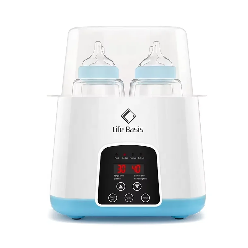 

Temperature Adjust Heater & Steam Sterilizer Baby Feeding Bottle Warmer