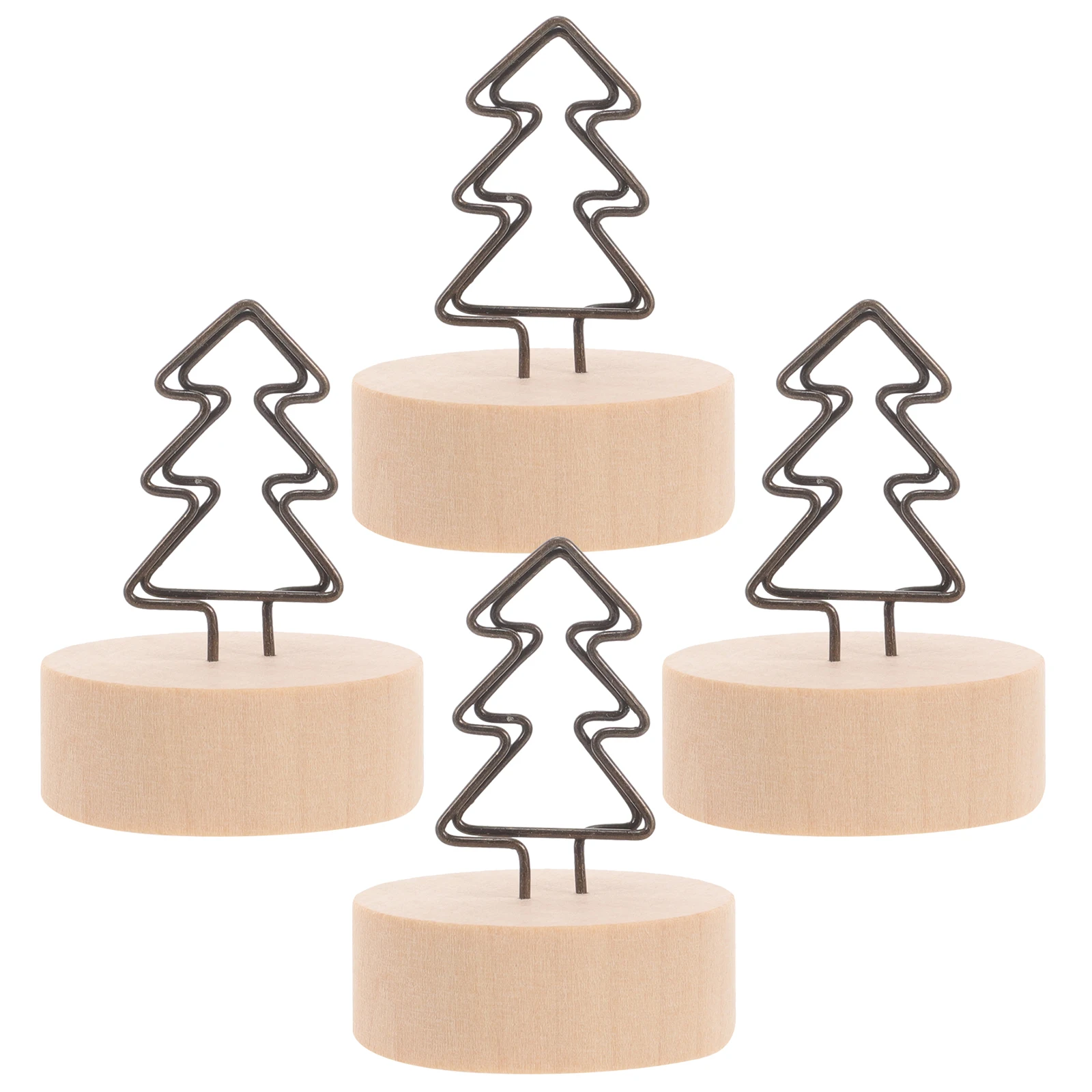 

4Pcs Photo Clip Memo Holder Reusable Desktop Organizer for Engagement Party Graduation Baby Shower Table Number Display Stand