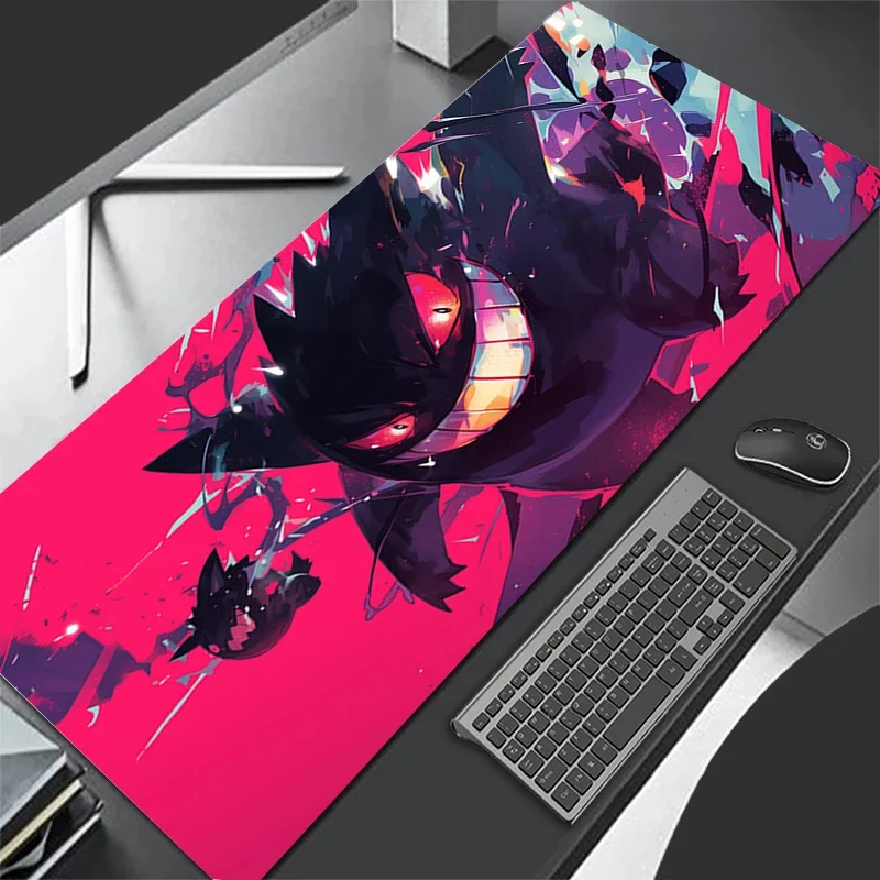 

Mouse Pad Gaming Carpet Anime Keyboard Pads Rug PC Pokemon Gengar Mousepad Mouse Pad Laptop Extended Desk Mat for LOL Gamer Gift