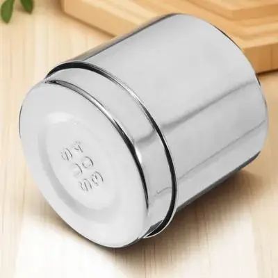 

1pc Stainless Steel Unguent Jar Sealing Waterproof Air Resistant Cotton Ball Storage Box For Clinic Salon Medical Dressing