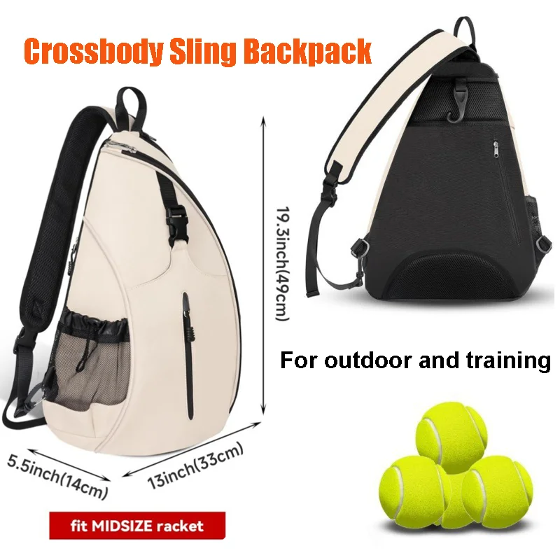 

Рюкзак на слинге, многофункциональная сумка через плечо, дорожный походный рюкзак, спортивная тренировочная сумка для бадминтона, тенниса, пиклбола