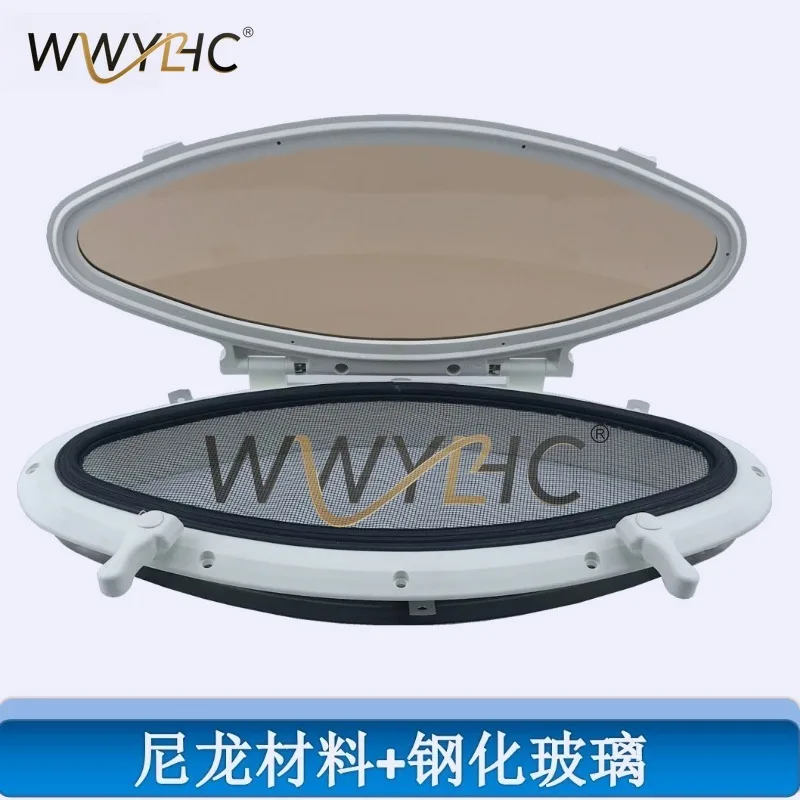 Mosquito Proof Windows for Yachts, Boats, Cars, Boat Decorations, Watertight Windows, RVs with Mesh Fiberglass Skylights