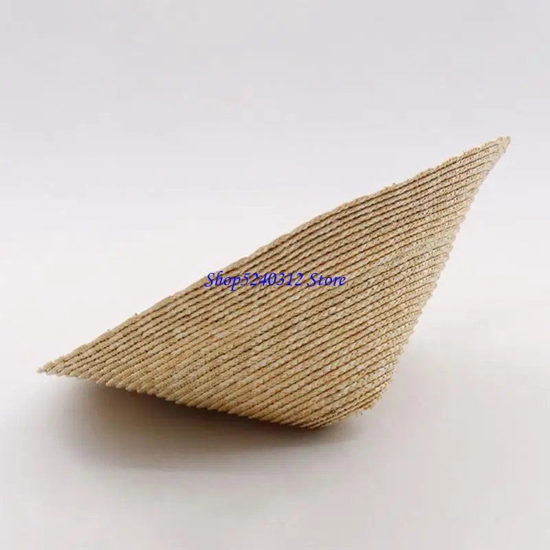 634C Traditional Chinese Straw Cone Hat Asian Oriental Hat Garden Fishing Hat Rice Farmer Hat for Children Kids Traveling