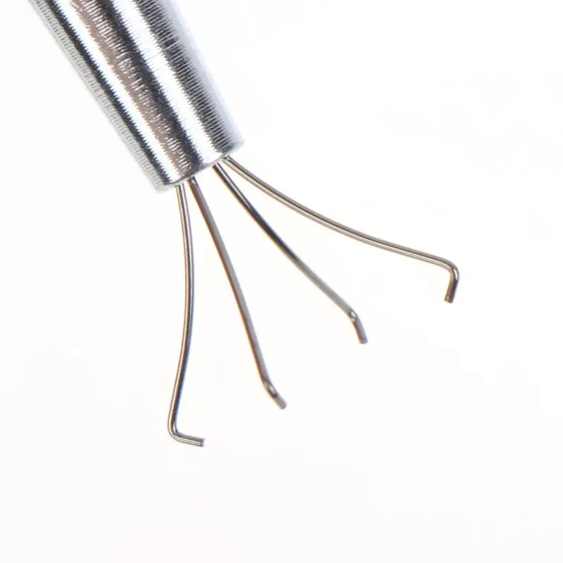 1 Stück Piercing-Kugelgreifer, kleine Schmuckperlen-Pinzette mit 4-Backen-Halter, Diamantklaue-Pinzette für IC-Chips, Edelsteine, Nüsse, auch als Auszieher verwendbar – Detail 20