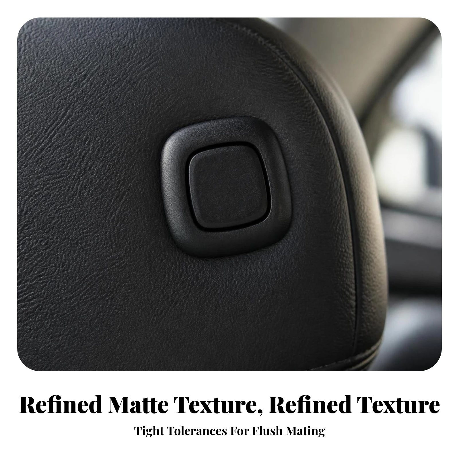 Seat Headrest Adjustment Button No Splicing Seat Headrest Switch Button Car Part Snap-in Hardware Recessed for Mechanics