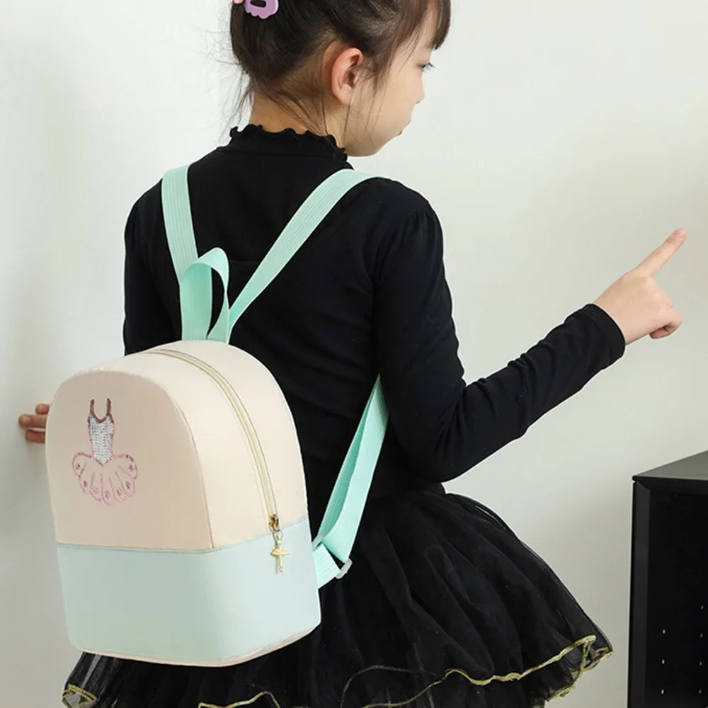 

Cute Children's Dance Bag Waterproof Princess Style Girls Ballet Sports Bag Wear-resistant Breathable Ballet Bag Backpack