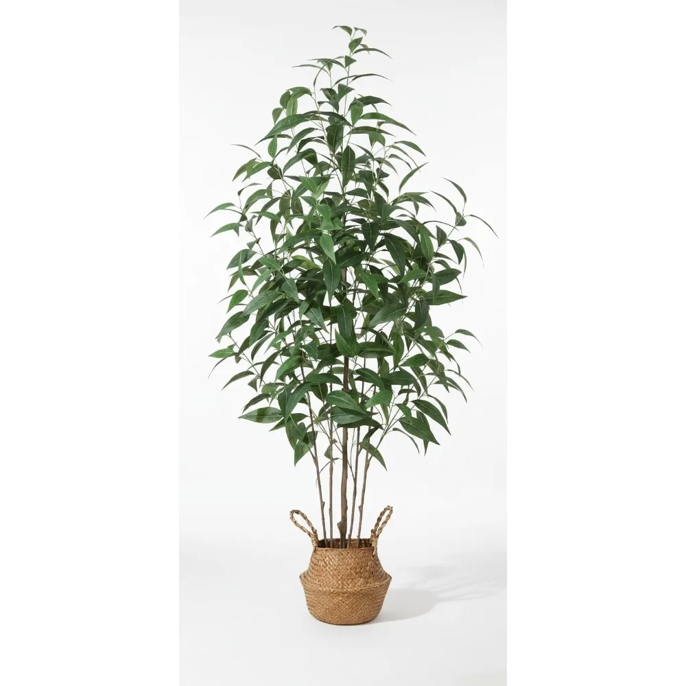 

5Ft Artificial Eucalyptus Tree in Pot, Realistic Faux Plant for Home Office Decor, Low Maintenance Indoor Greenery