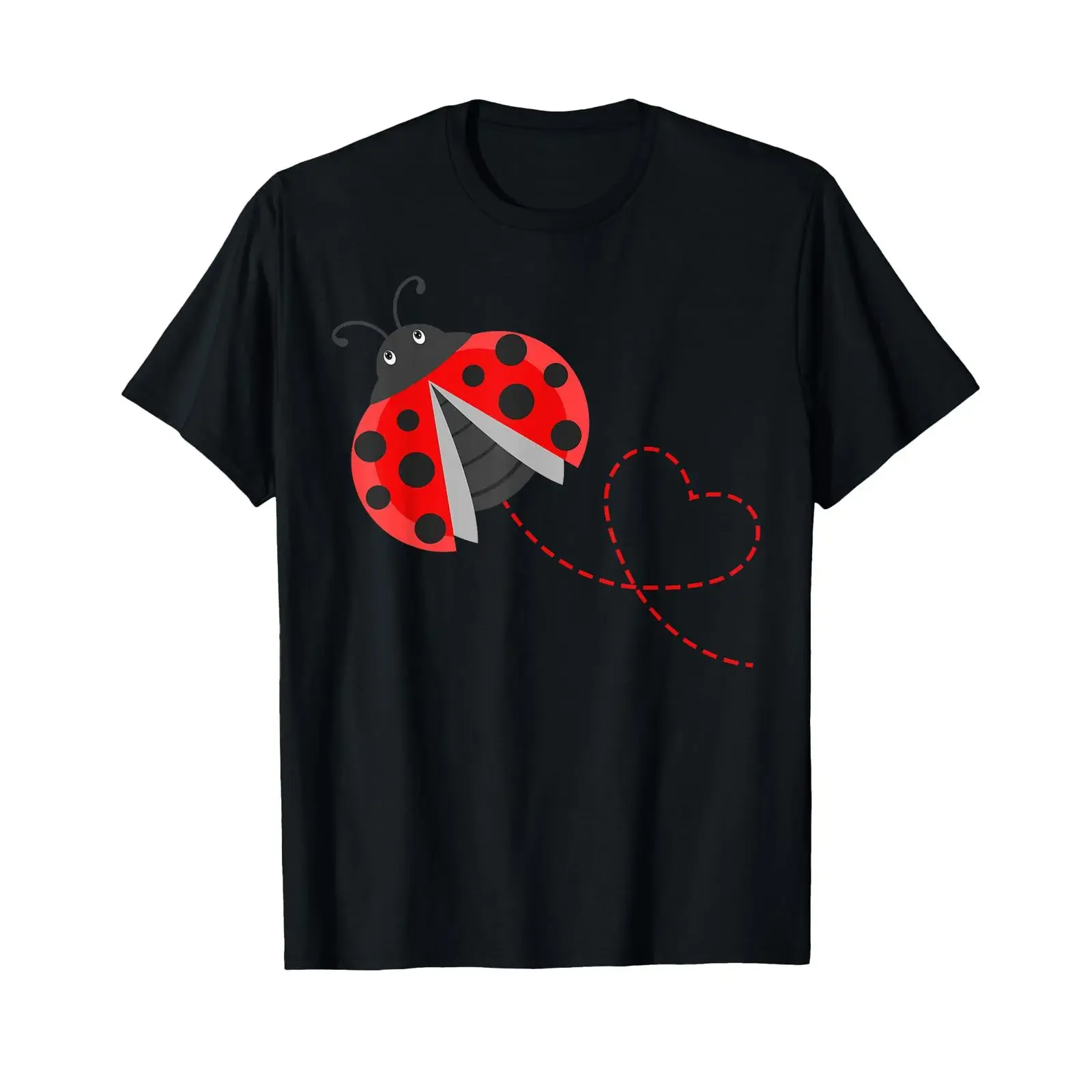 Ladybird Nature Lovers Insect Fan Entomophiles T Shirt vintage Washed Comfortable streetwear Top For Everyday Wear Casual