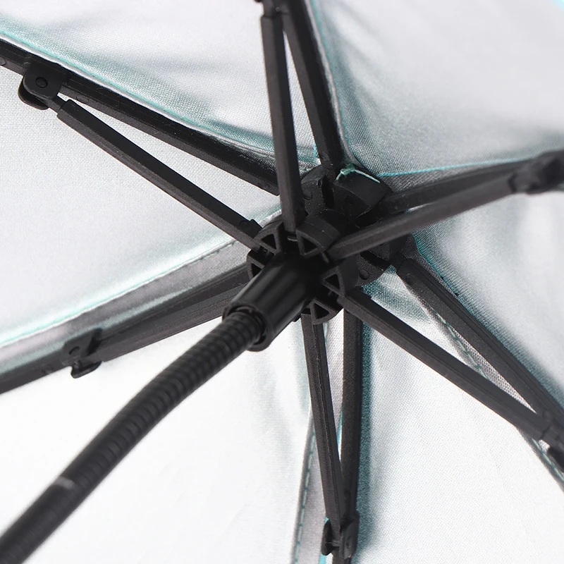 1PC Electric Motorcycle Phone Bracket Umbrella Car Navigation Frame Rider Helmet Umbrella Hand Sunshade Outdoor Bendable