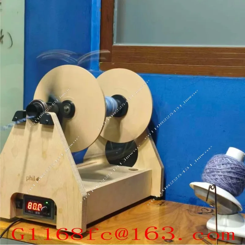 Electric Wooden Spinning Wheel, Extra-large, Specifically Designed for Fiber Art Creation in Studios, Including Parts
