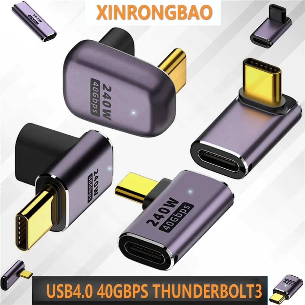 Imagem -02 - Conversor de Carregamento Rápido Usb c para tipo c Adaptador de Dados para Macbook 40gbps Thunderbolt3 Otg 8k 60hz 48v 5a pd 240w Usb 4.0