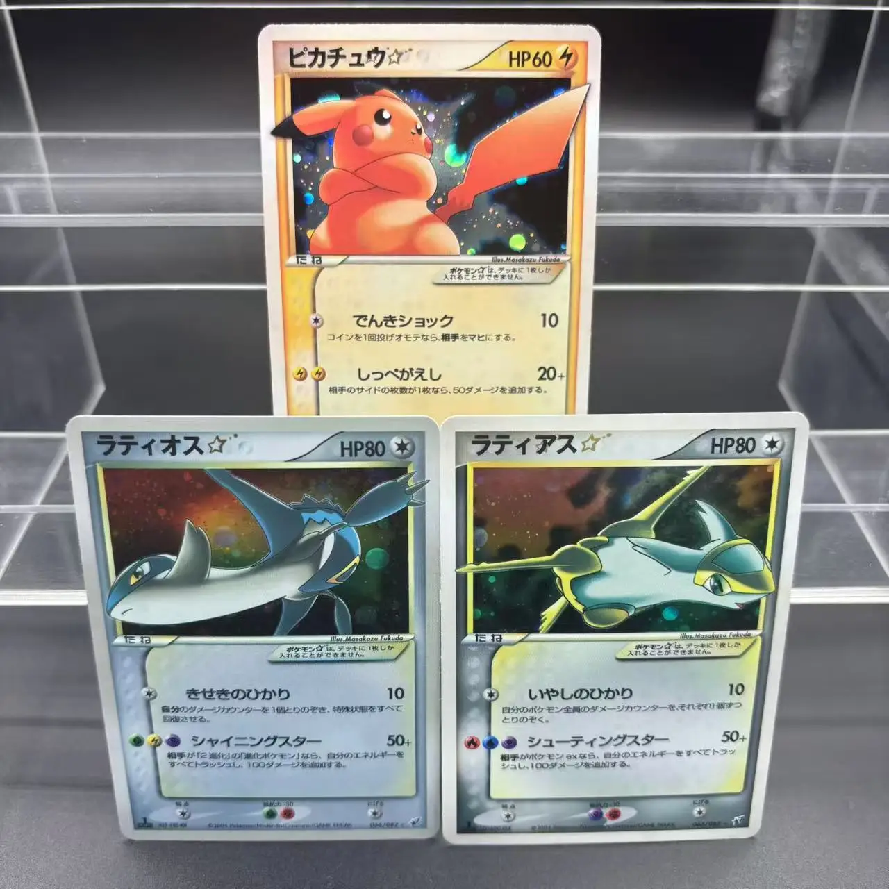 DIY PTCG 컬렉션 카드 2006 P.M. 일본 골드 스타 피카츄 MEWTWO 자체 제작 싱글 카드 클래식 게임 애니메이션 카드 선물 장난감