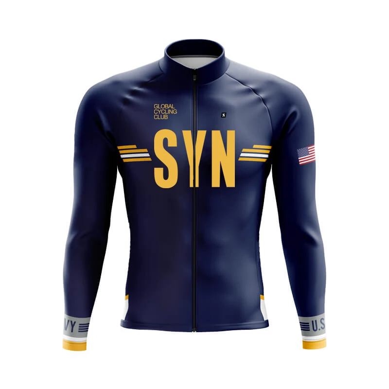2026 SYN بدلة ركوب الدراجات مجموعة الخريف والشتاء بدلة ركوب الدراجات الرجال طويلة الأكمام الدراجات جيرسي الطريق الدراجات قميص رياضي ركوب الدراجات مريلة #6