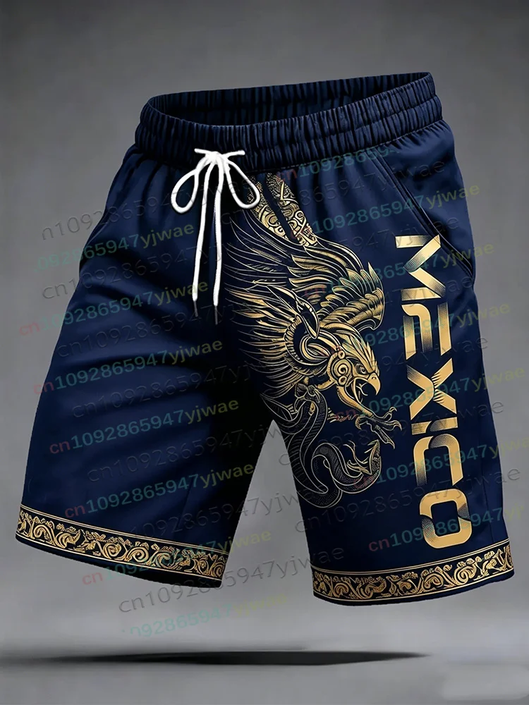 Mexico 3D Print Football Shorts 2026 Breathable Quick-Dry Sport Casual Retro Hip Hop Summer Women Men's Competition Shorts