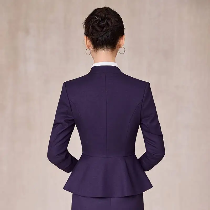 High Quality Fabric Women Formal Business Suits for Ladies Office Work Wear Professional OL Career Interview Blazers Pants Set