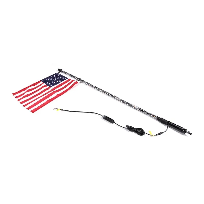 For Polaris ATV UTV 2/3/4FT Car Whip Light with Remote Control Flagpole Lamp Super Bright Whip Light Car Accessories