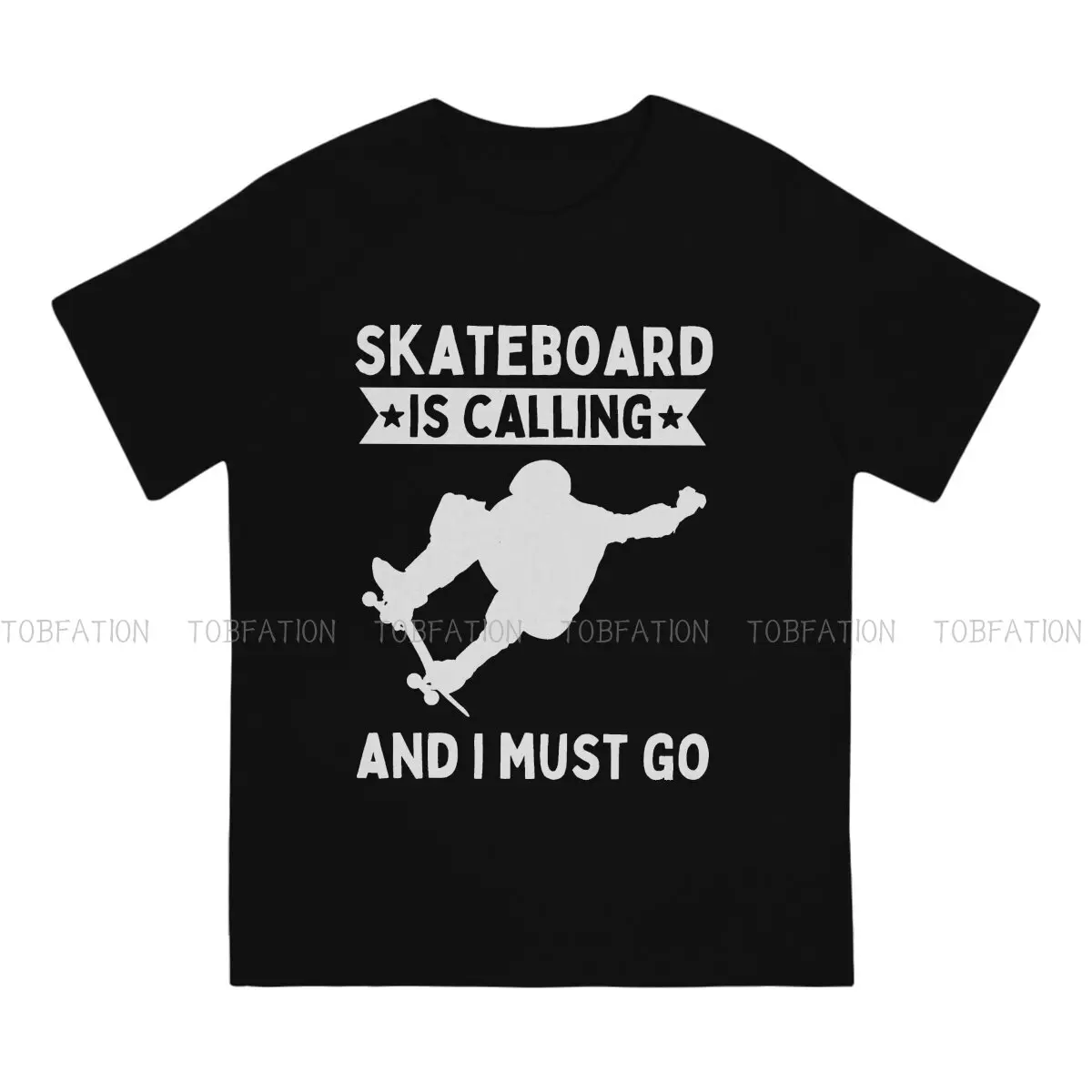 Skateboard Skate Skateboarding TShirt for Men Fanatic  Basic Summer Sweatshirts T Shirt Novelty Trendy Loose