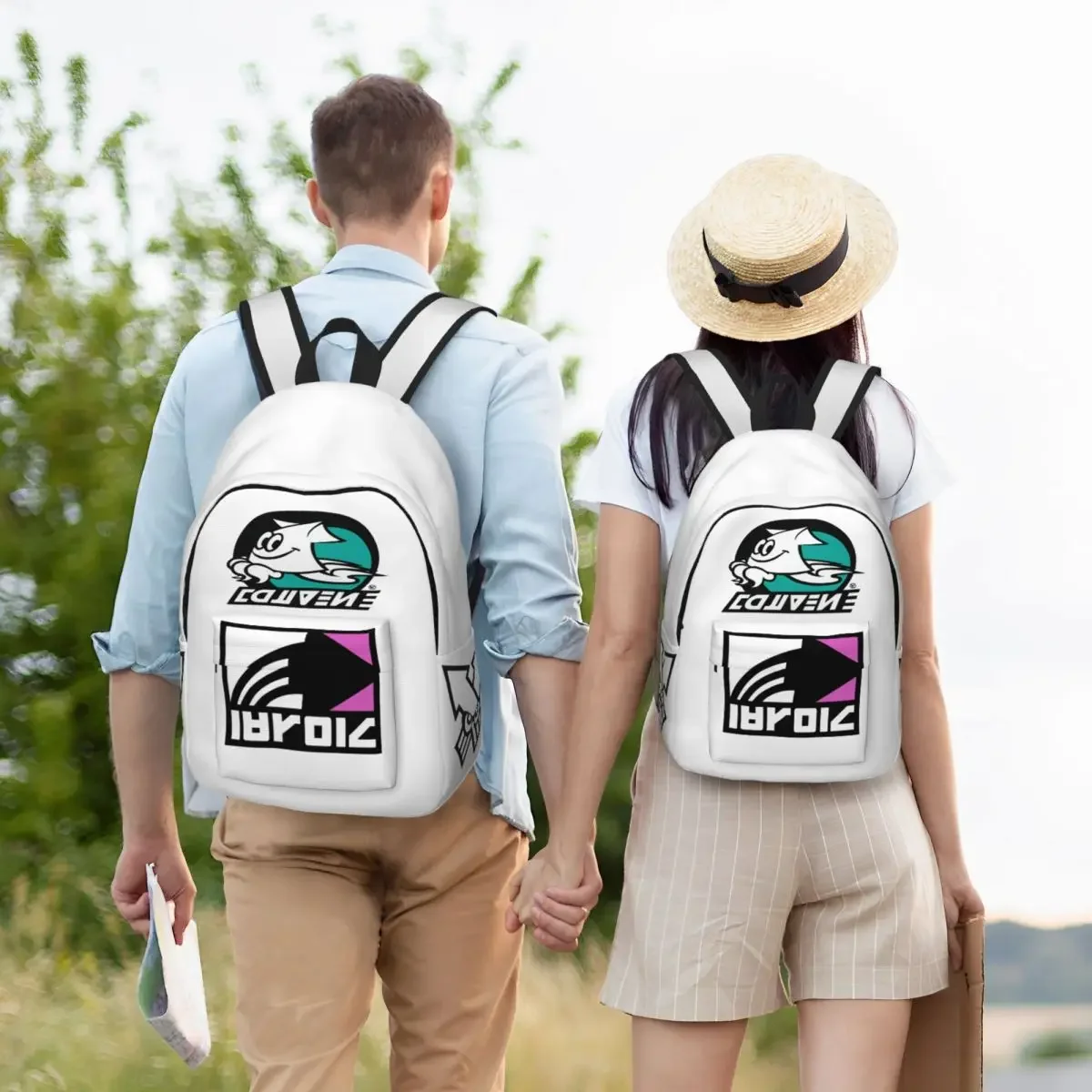 Splatoon Game Backpack Middle High College School Student Octopus Bookbag Teens Canvas Sports Daypack for Outdoor Travel