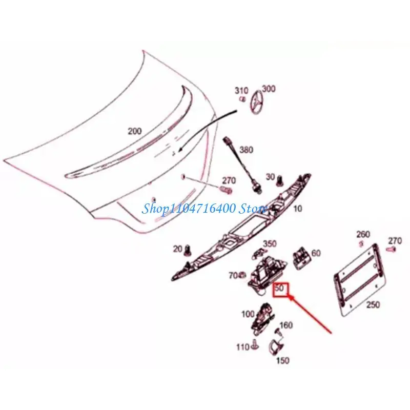 

Ручка с выбросом крышки ствола задних багажников Y1GD для C300 CLA45 S450 S550 2227500493