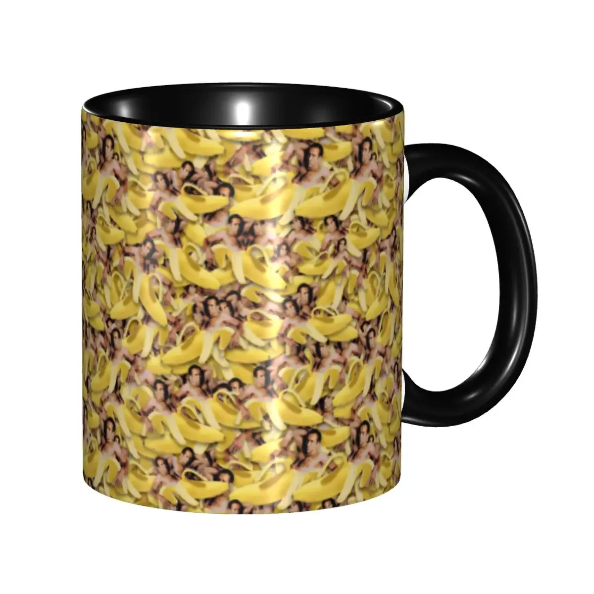 Nicolas Cage Banana Coffee Mug DIY Custom Ceramic Mug Cup Creative Gift
